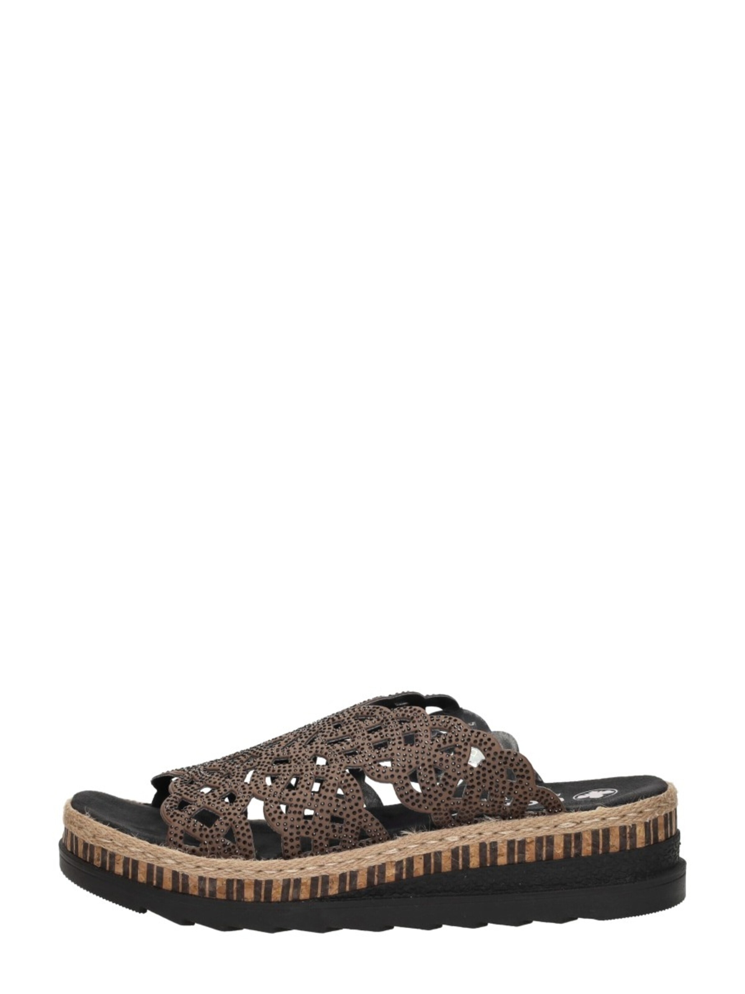 Rieker Slipper 'Open Teen' in Brown: front