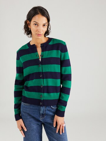 UNITED COLORS OF BENETTON Knit Cardigan in Green: front