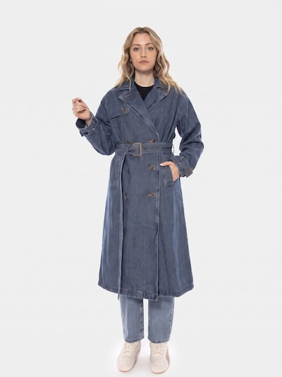 LEVI'S ® Overgangsjakke 'Levi's® Spade Women's Denim Trench Coat -- Women's Coat Blue Women' i XS i blue denim, Produktvisning