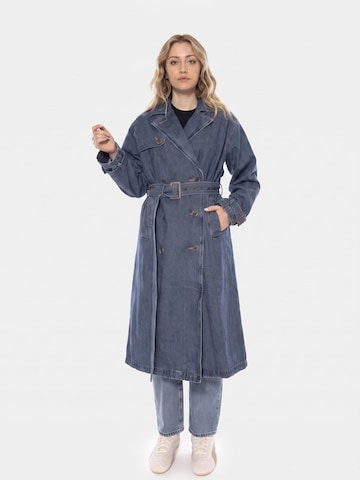 LEVI'S ® Kurtka przejściowa 'Levi's® Spade Women's Denim Trench Coat -- Women's Coat Blue Women' w kolorze niebieski: przód