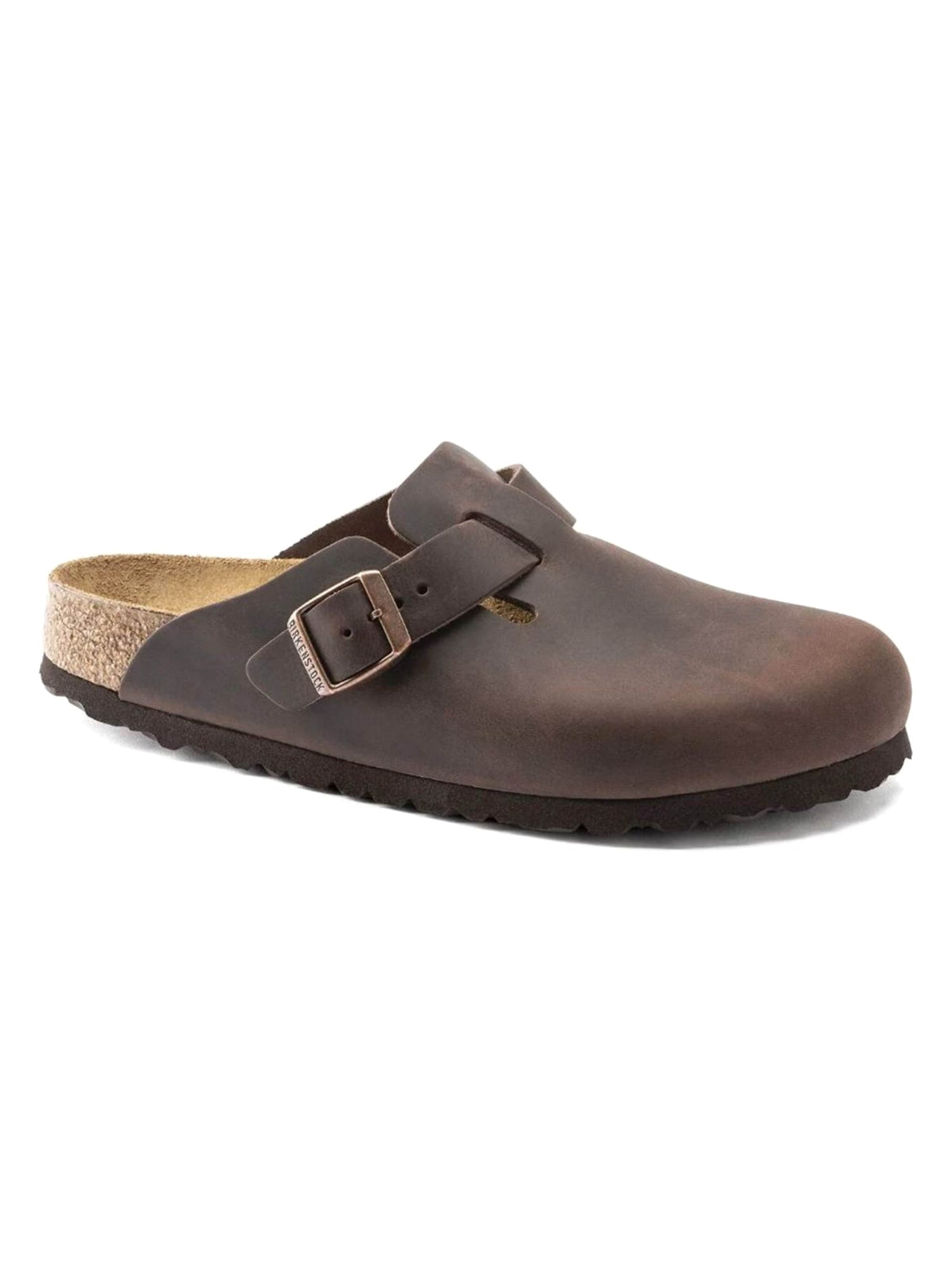 BIRKENSTOCK Sandal 'BOSTON OILED LEATHER NARROW FIT HABANA' in Brown