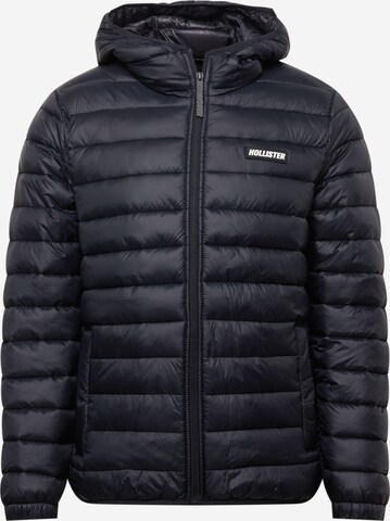 Veste mi-saison HOLLISTER en noir : devant