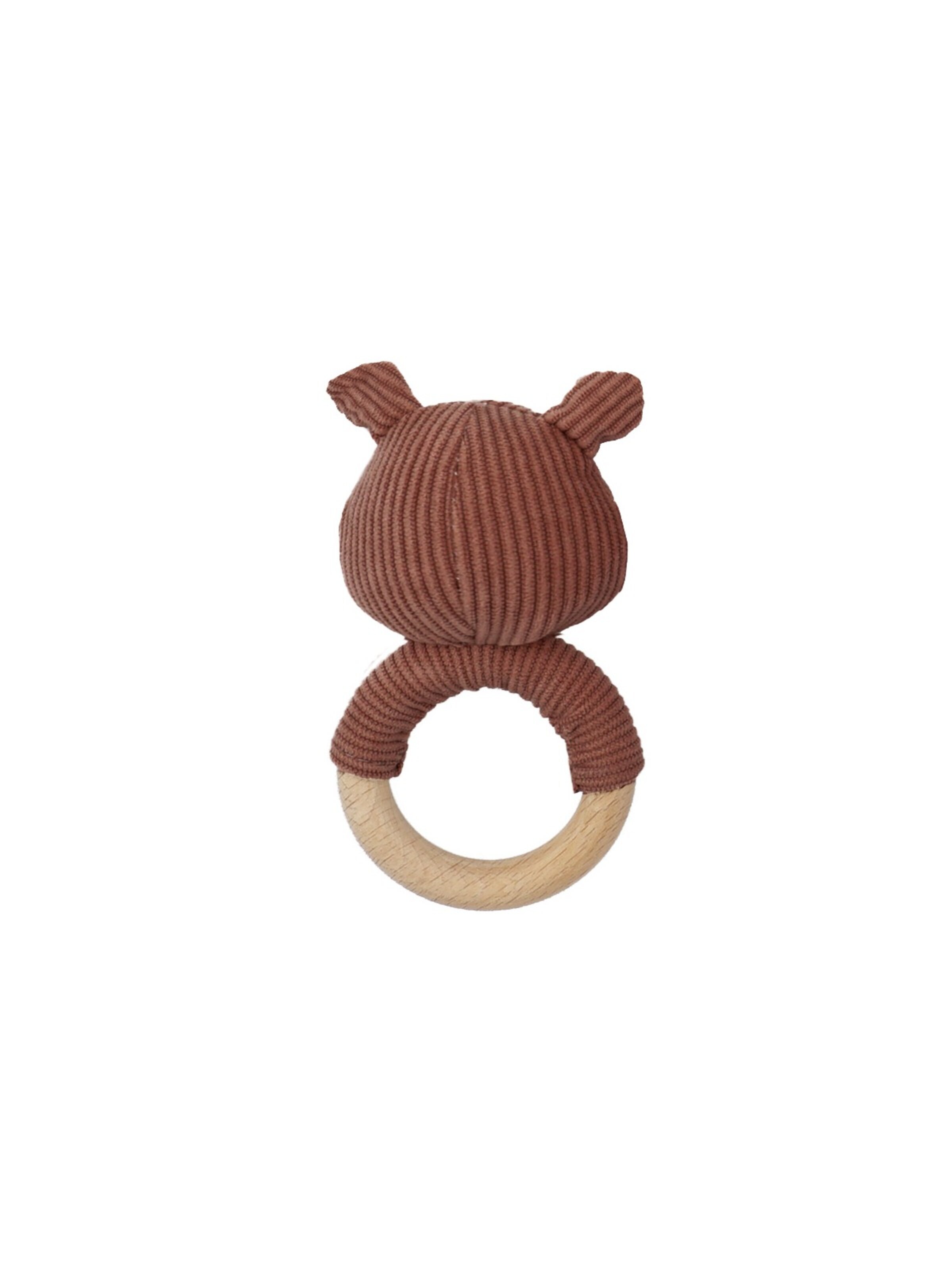 MAXIMO Stuffed animals 'Holzring Fuchs, Cord' in Brown