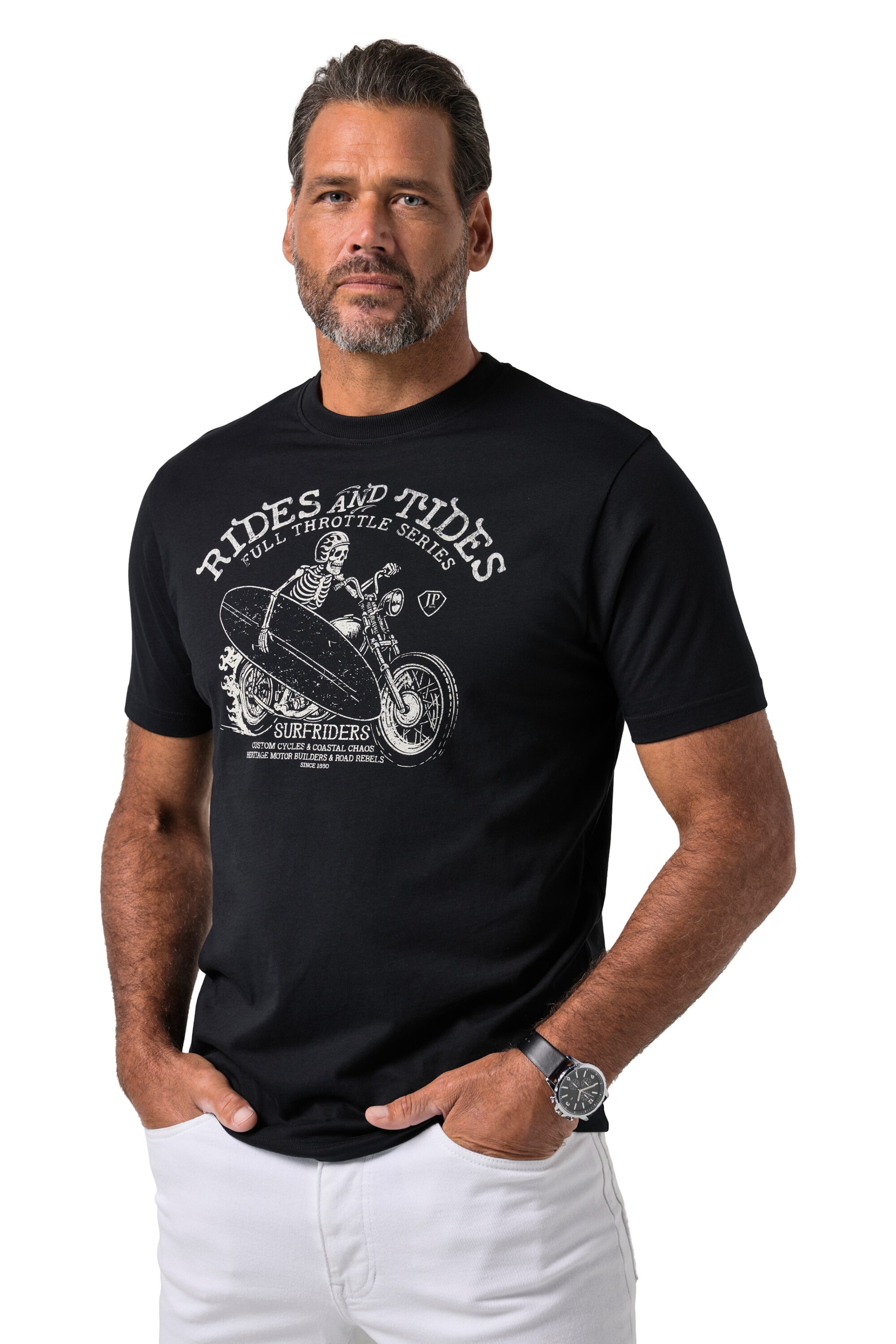 JP1880 Shirt in Black: front