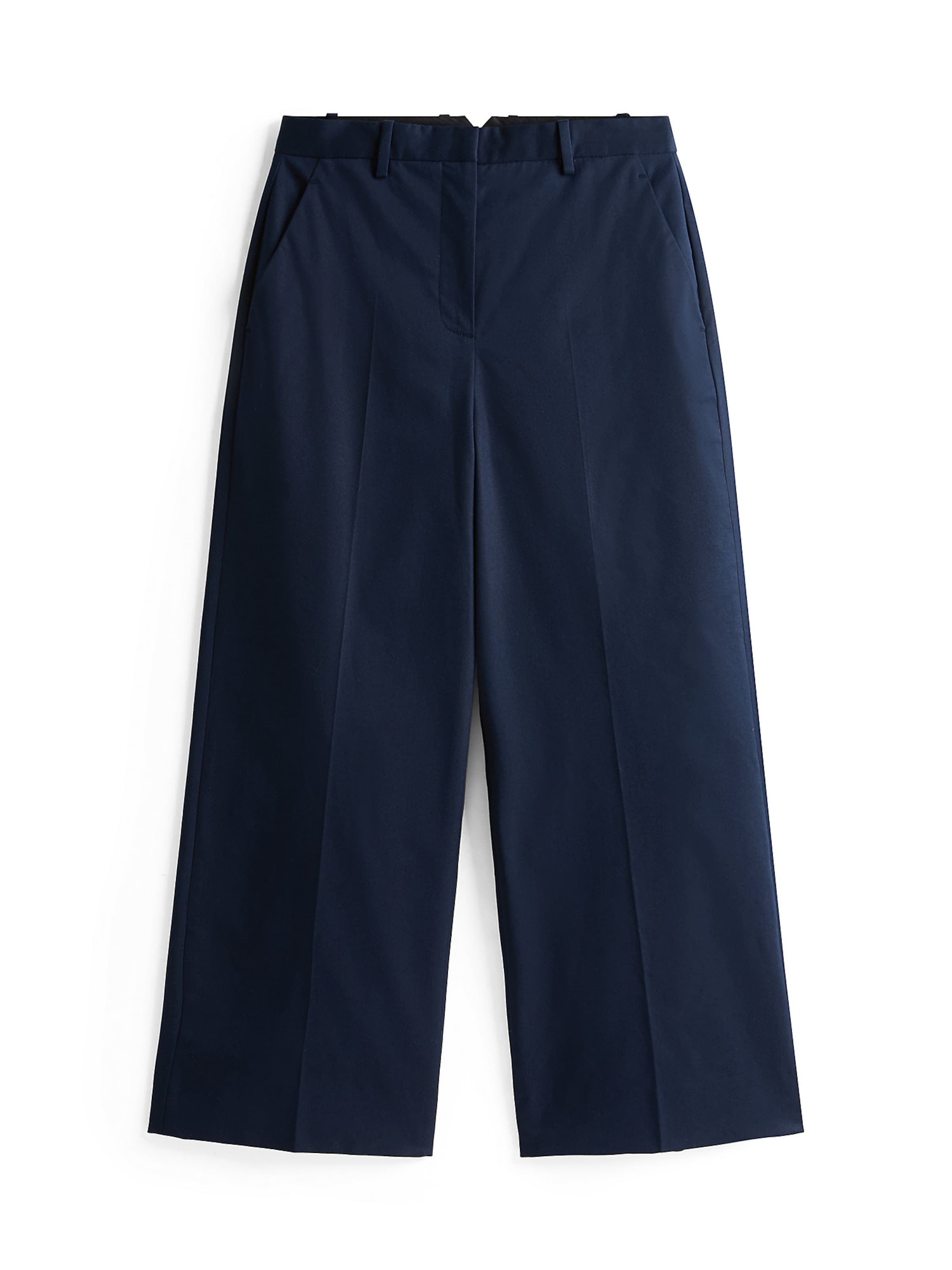 TOMMY HILFIGER - Pierna ancha Pantalón de pinzas en azul: frente