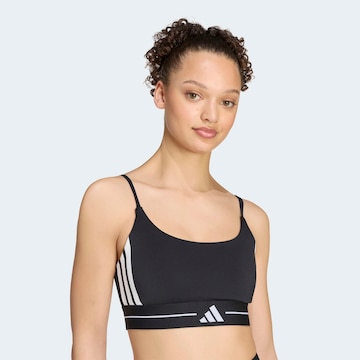 ADIDAS PERFORMANCE Bustier Sport-BH in Schwarz: Vorderseite