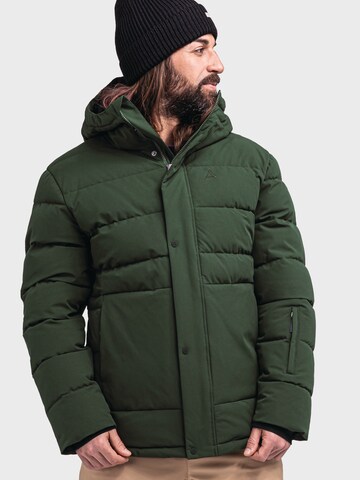 Schöffel Outdoorjas 'Eastcliff' in Groen: voorkant