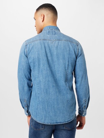 GUESS Regular fit Button Up Shirt 'TRUCKEE' in Blue