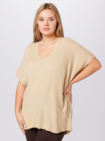 Dorothy Perkins Curve - Pullover em bege: frente