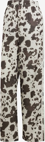 ruda ADIDAS ORIGINALS Plačios klešnės Kelnės 'Satin Wide Leg': priekis