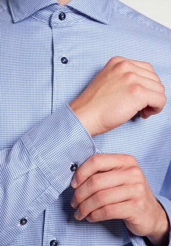 ETERNA Slim fit Overhemd in Blauw