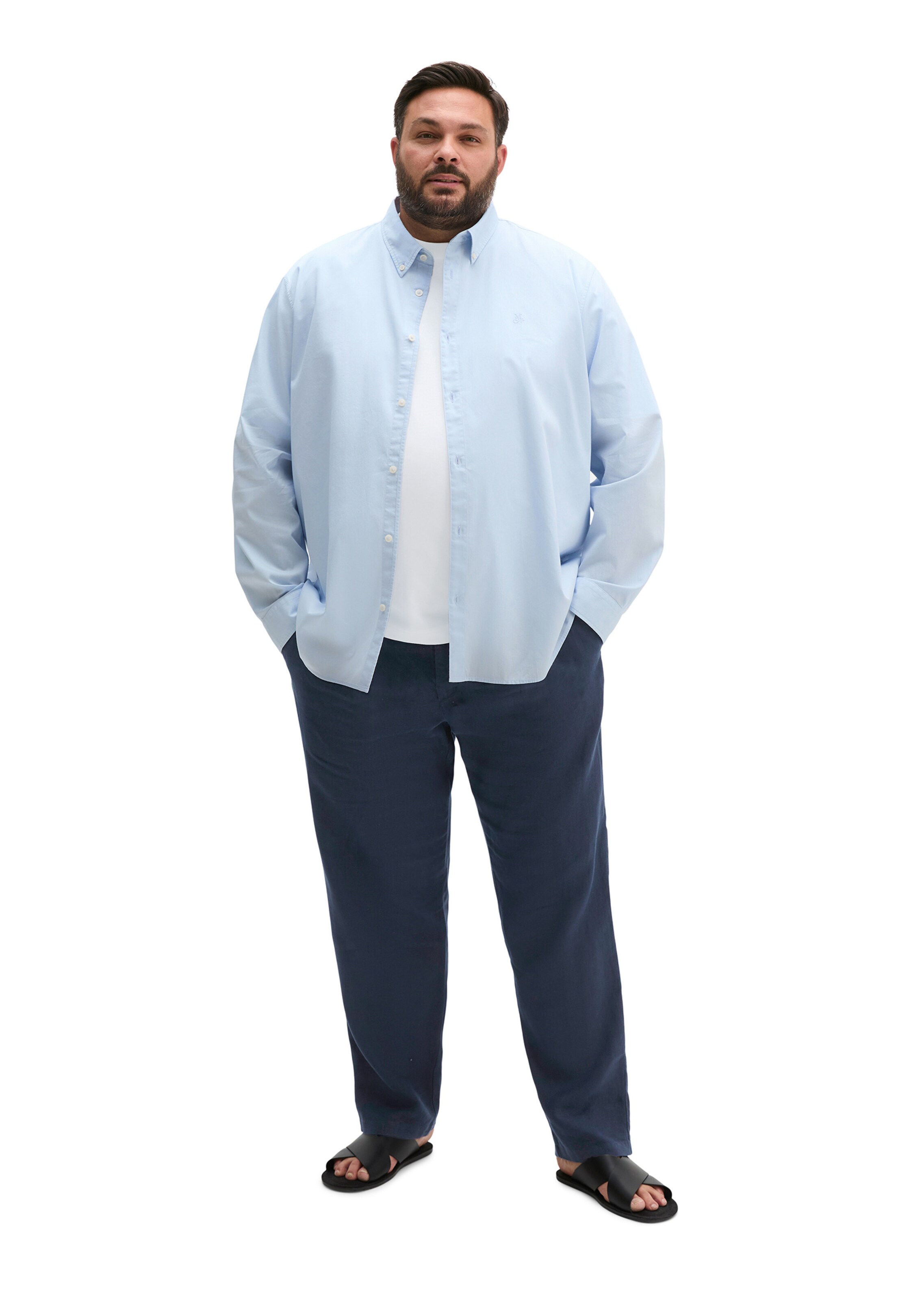 Marc O'Polo Regular fit Button Up Shirt in Blue