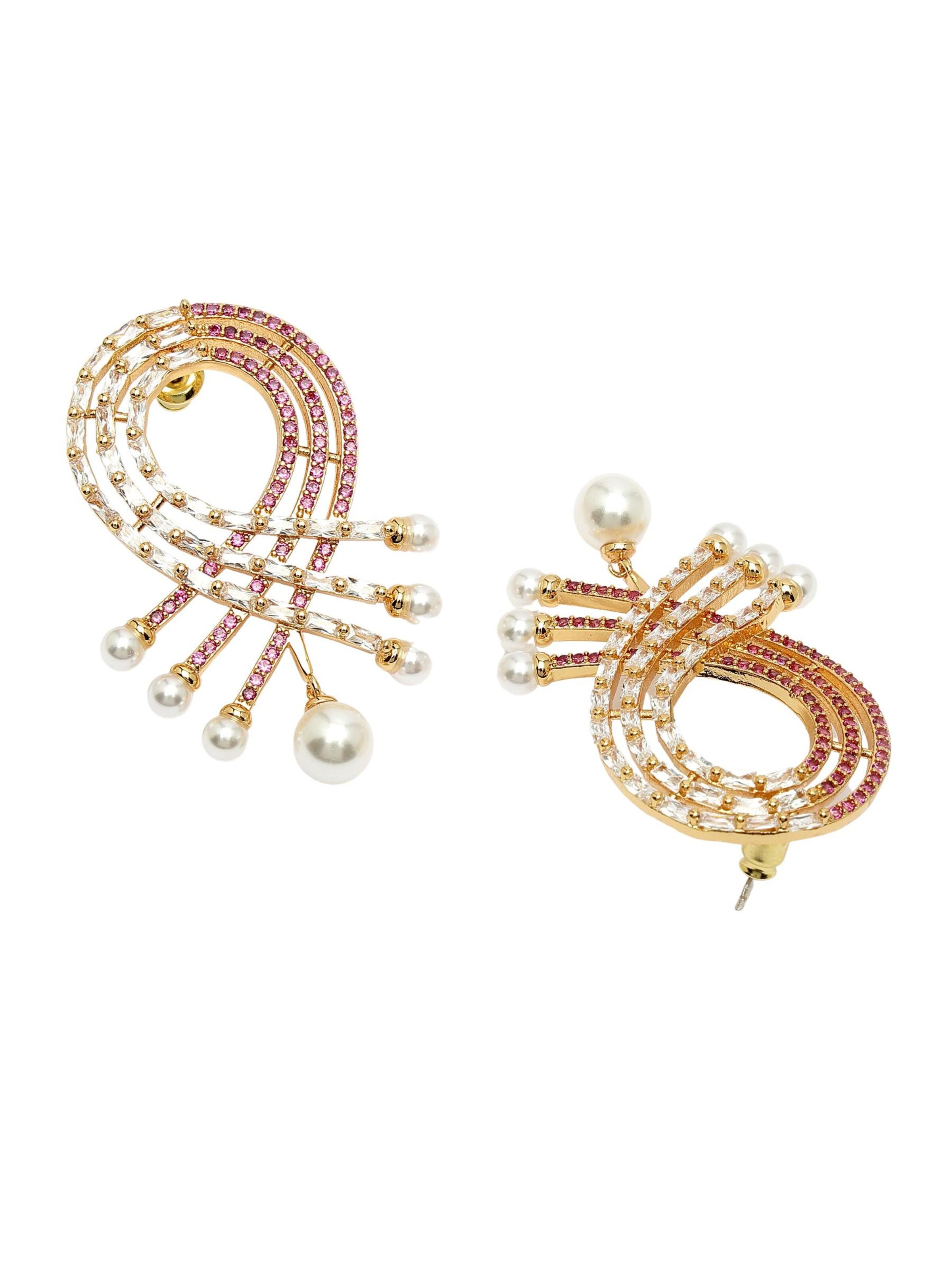 Orecchini 'Bernadettena' di AVANT-GARDE PARIS in rosa