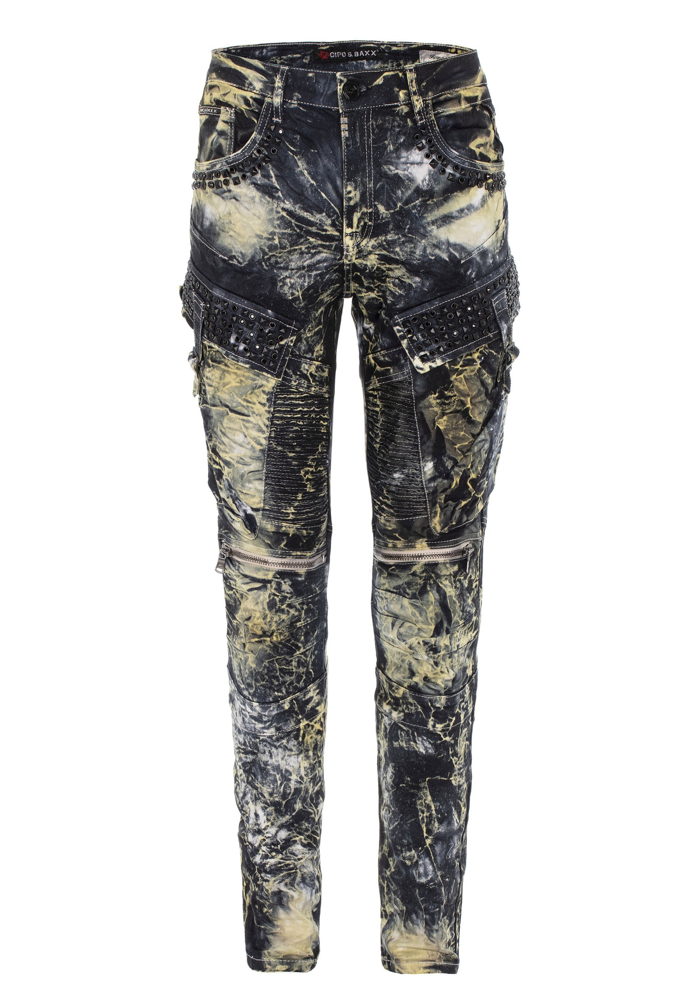 Regular Jean CIPO & BAXX en noir : devant