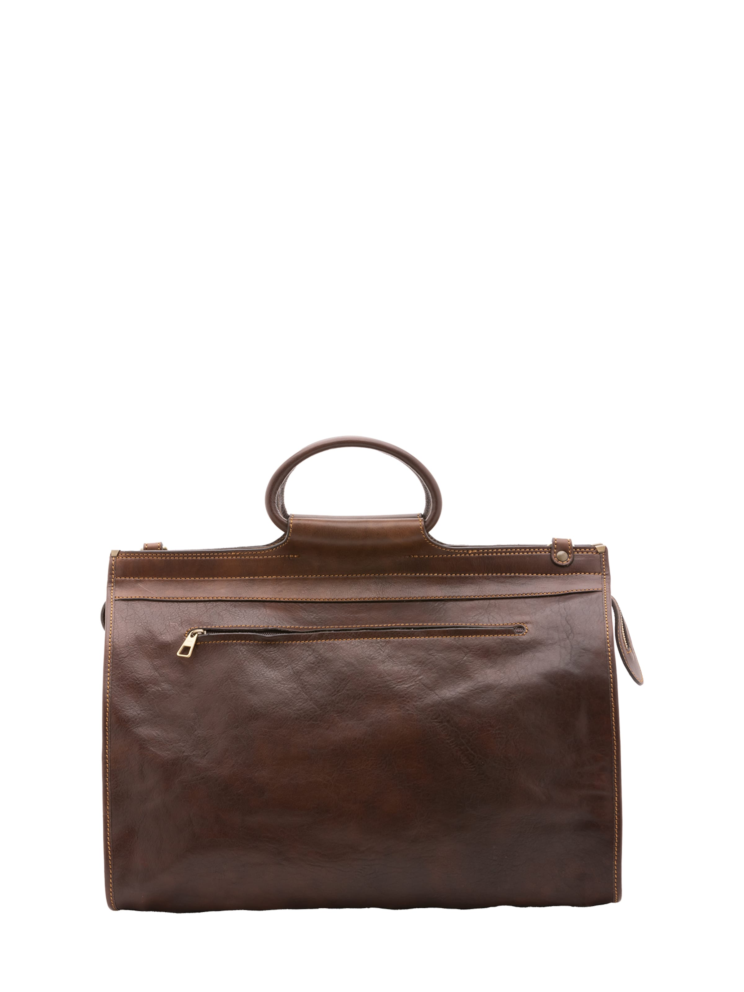 Borsa da viaggio di Viola Castellani in marrone: frontale