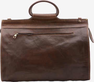 Borsa da viaggio di Viola Castellani in marrone: frontale