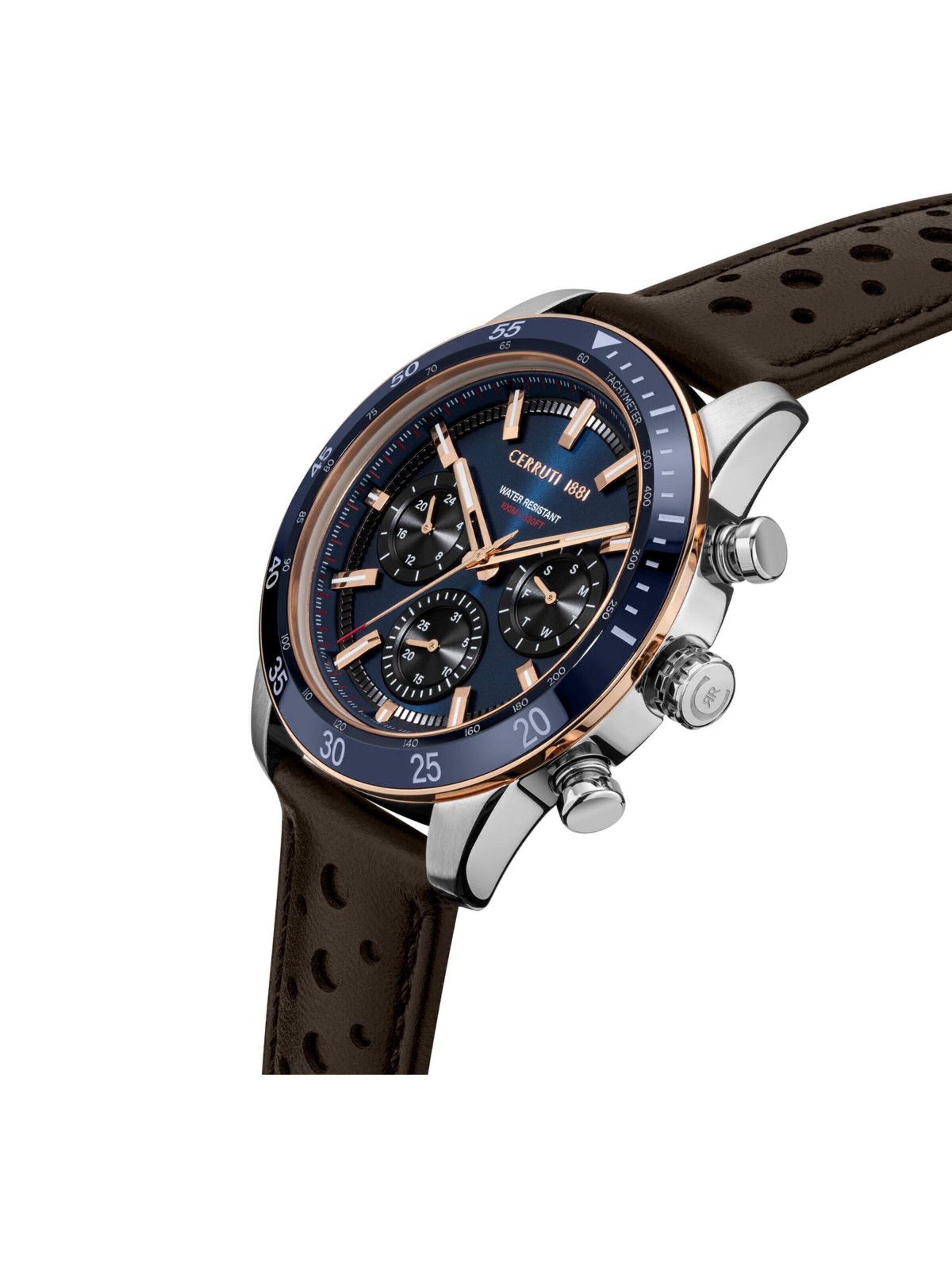 Montre à affichage analogique 'Turchino' CERRUTI 1881 en bleu