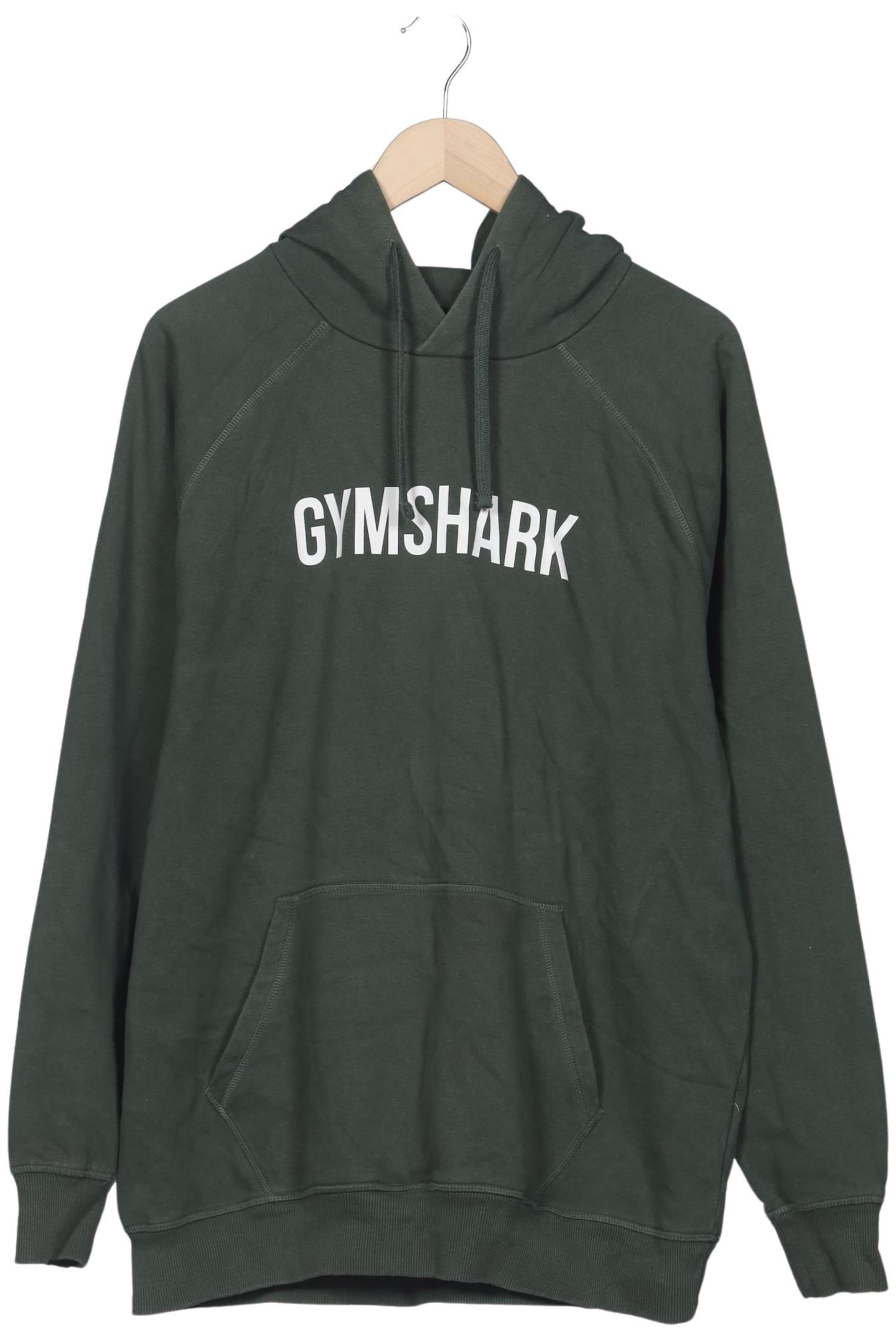 GYMSHARK Kapuzenpullover L in Grün: Vorderseite