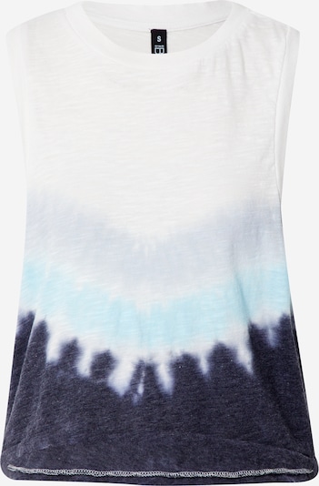 Cotton On Sports Top 'All Things Fabulous' in Turquoise / Night blue / Light blue / mottled white, Item view