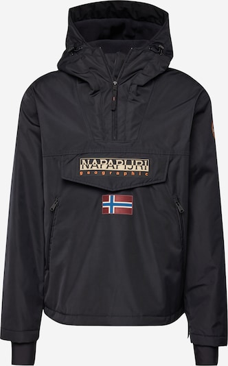 NAPAPIJRI Prijelazna jakna u bež / karmin crvena / crna, Pregled proizvoda