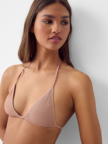 Triangle Hauts de bikini Bershka en rose