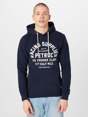 Petrol Industries Sweatshirt in Blue: front