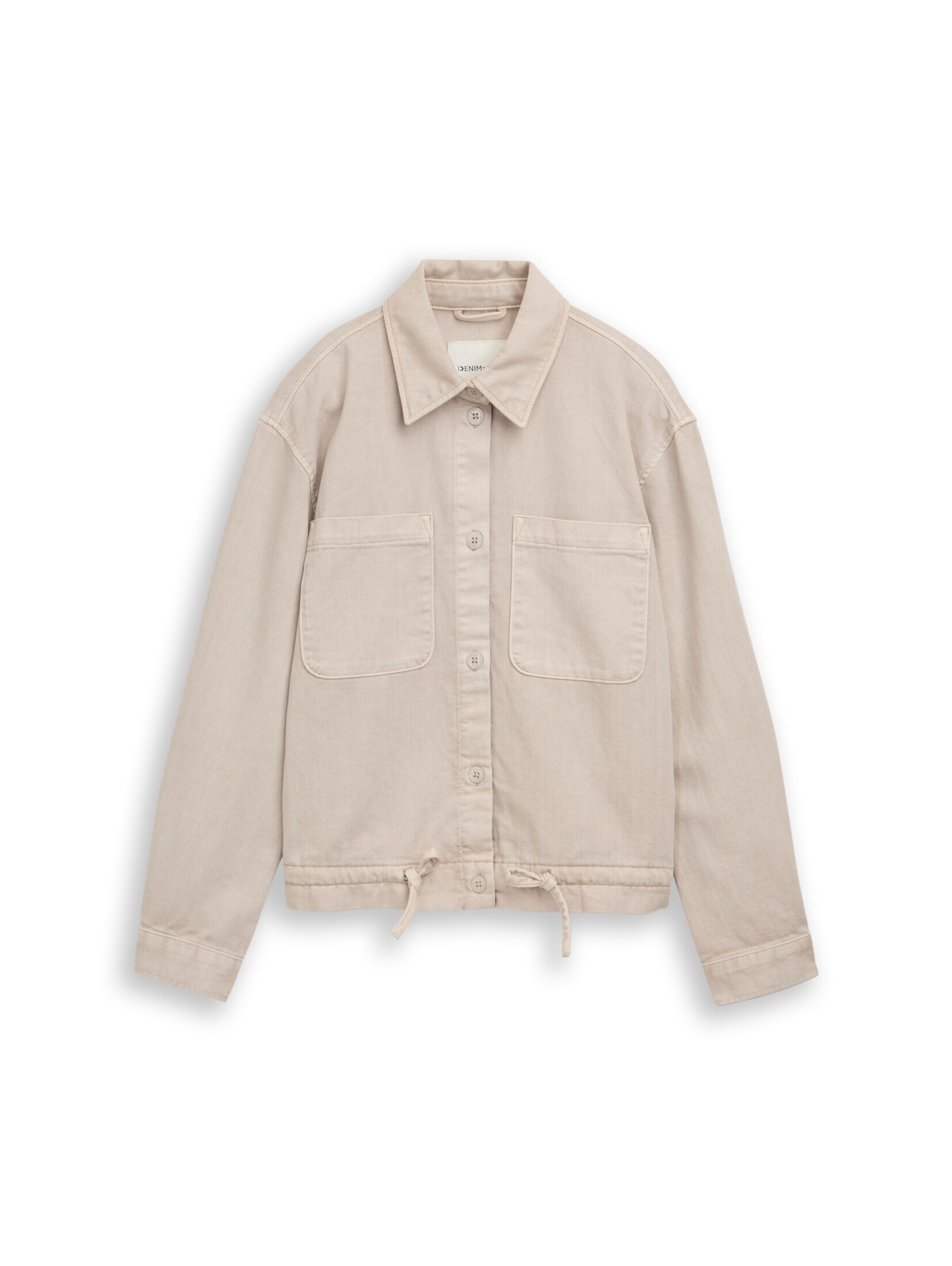 TOM TAILOR DENIM Jacke in Grau: Vorderseite