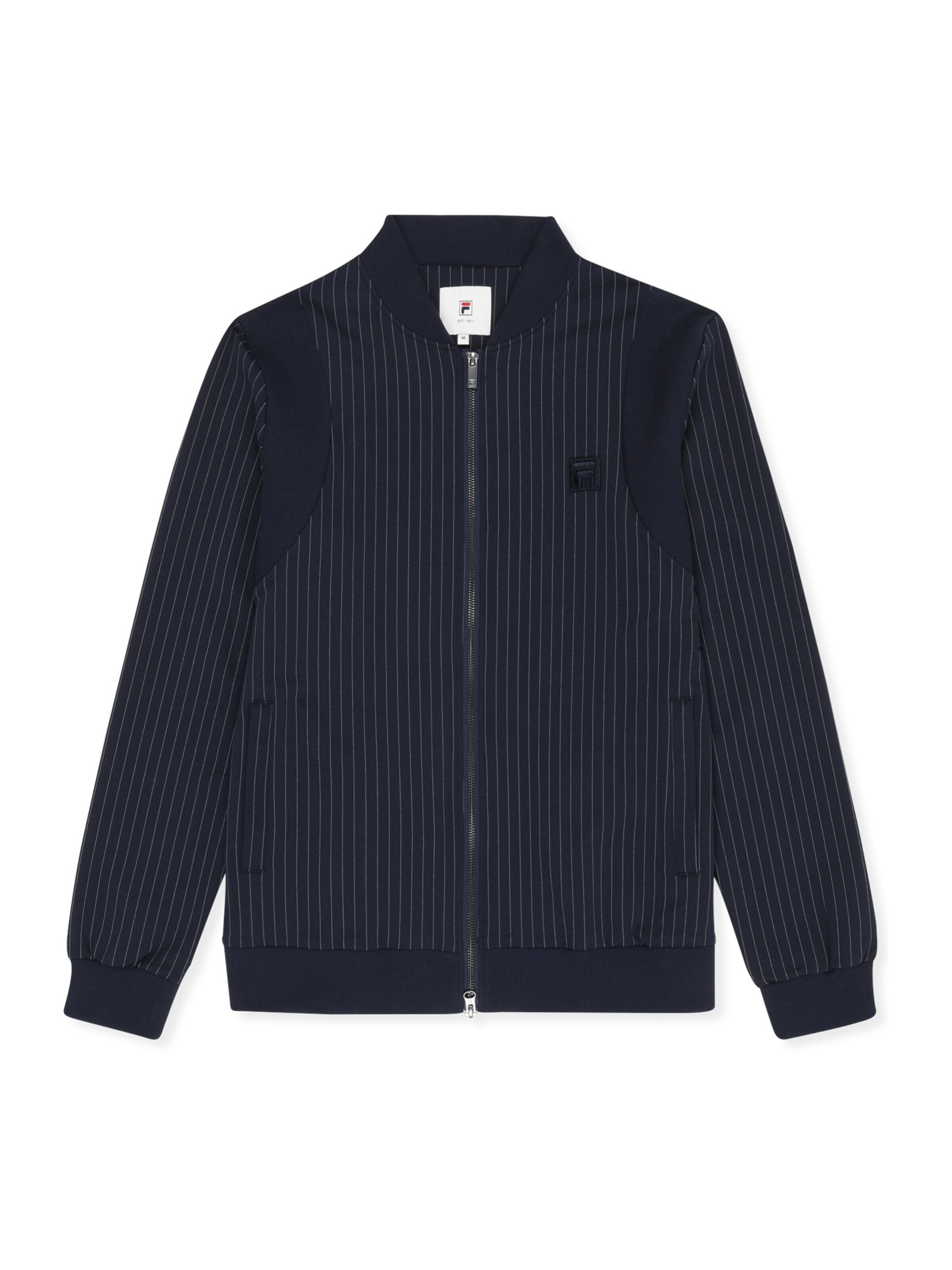 FILA - Sudadera con cremallera 'LUCCA regular pinstriped track jacket' en azul
