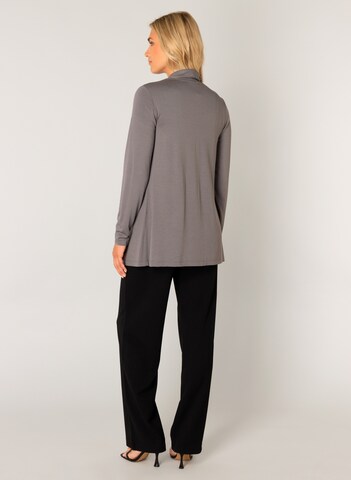 BASE LEVEL Knit Cardigan in Grey