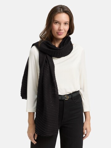 TOM TAILOR Scarf in Black: front