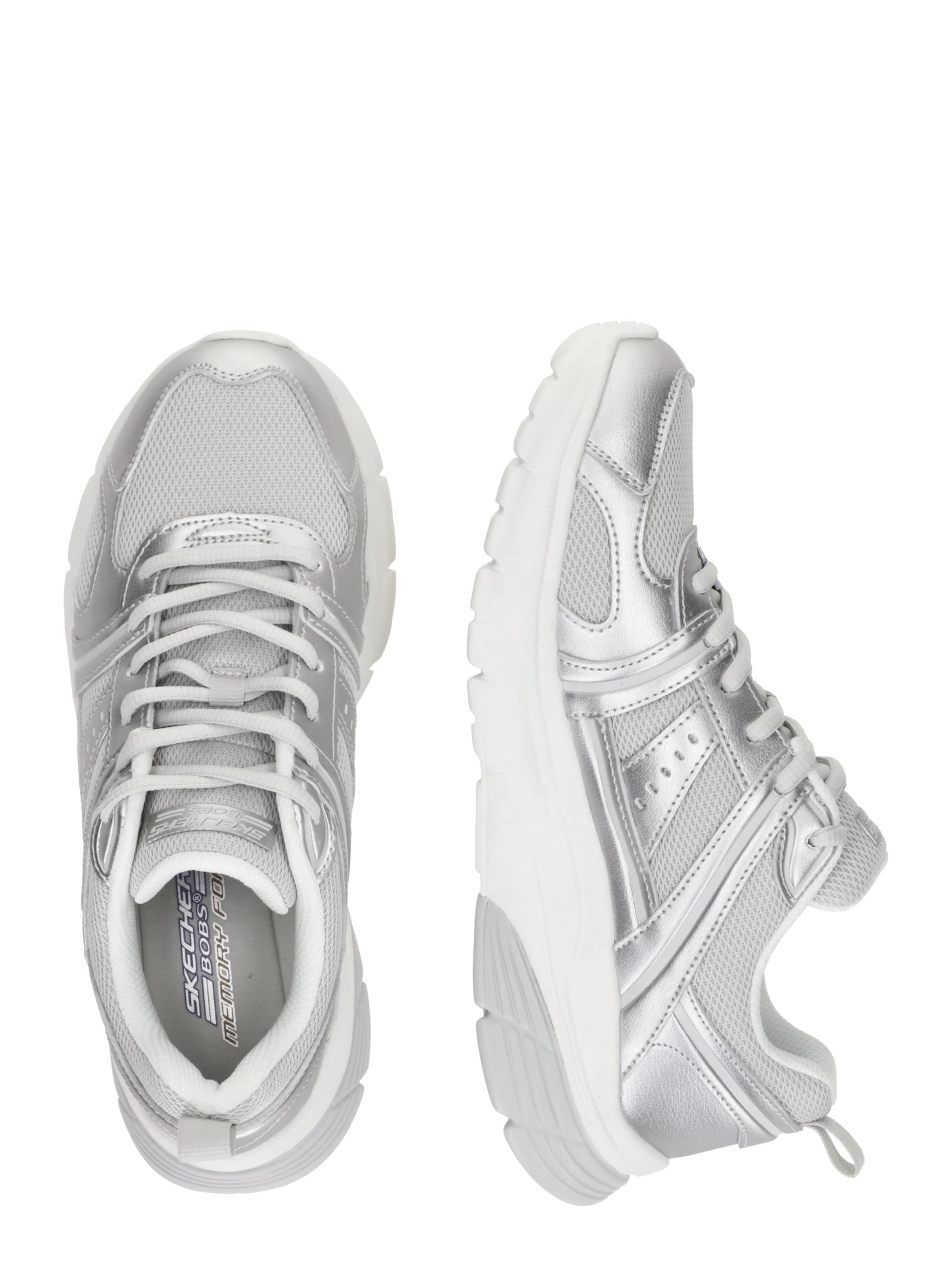 SKECHERS Låg sneaker 'Bobs Vamos' i silver
