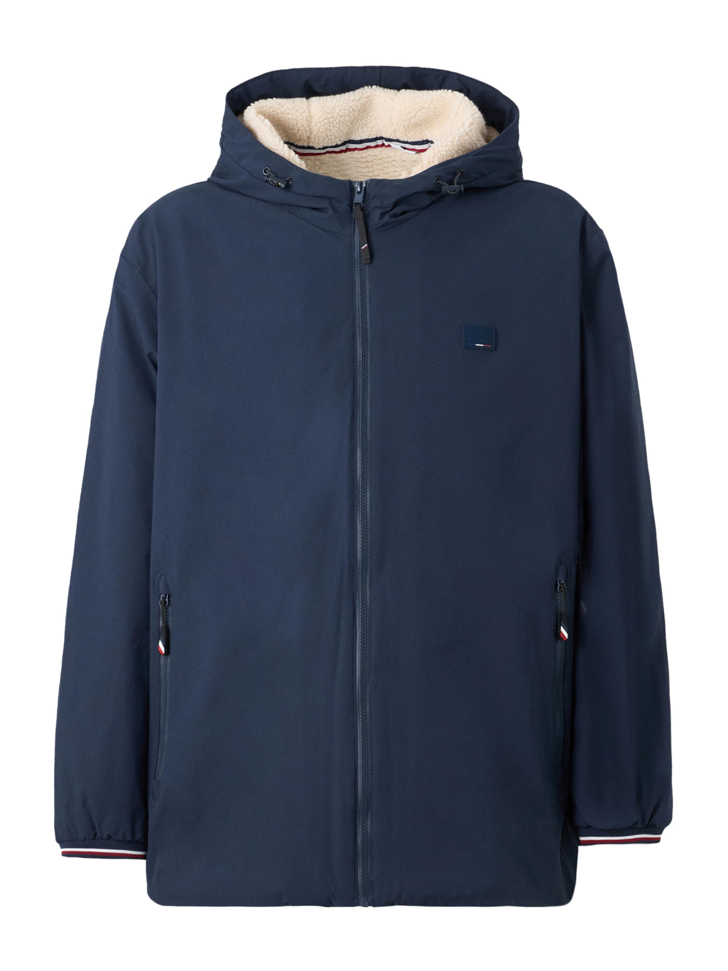 zils Jack & Jones Plus Starpsezonu jaka 'BLUALVES': no priekšpuses