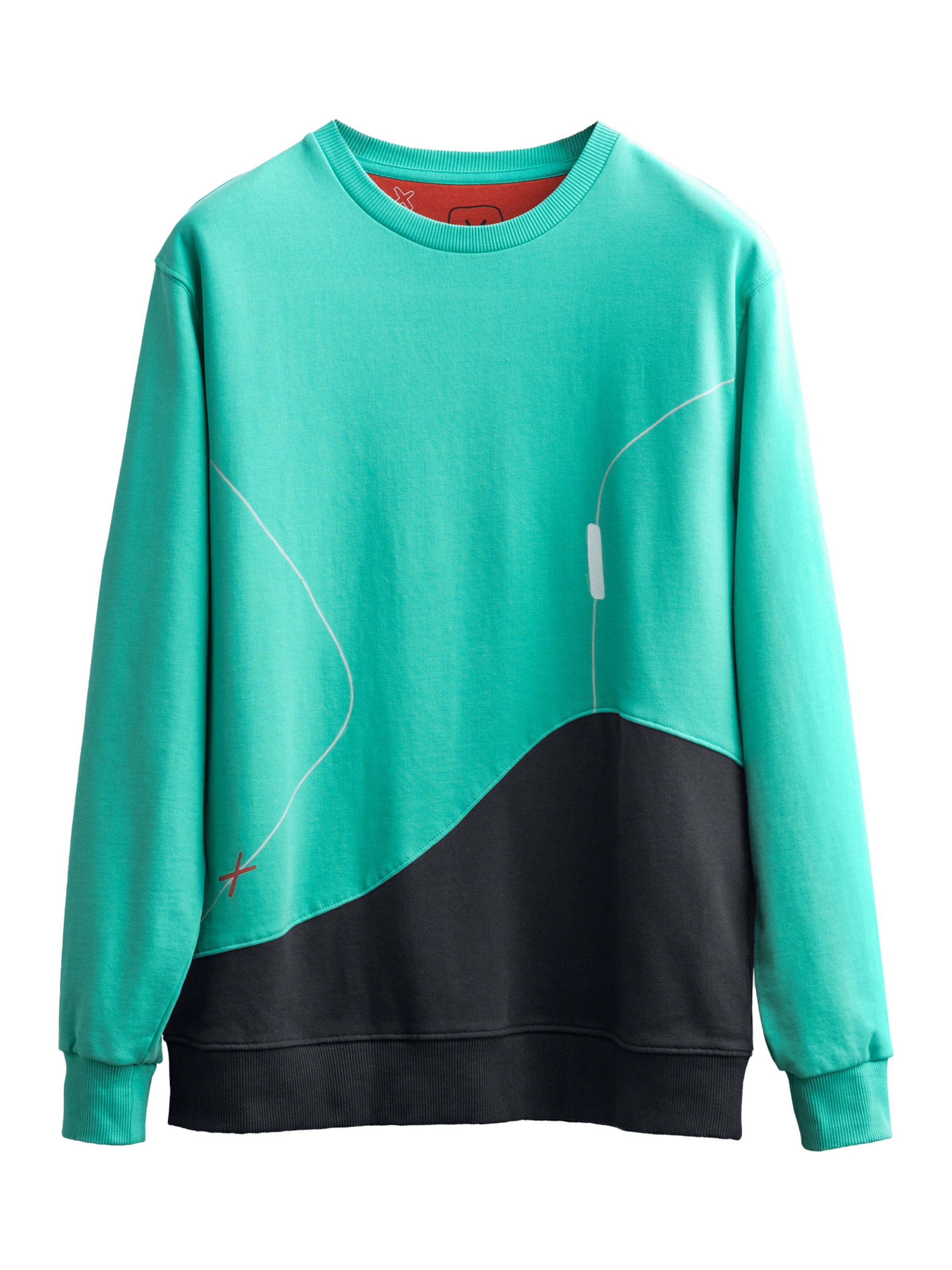 Kaft Sweatshirt 'Flowinga' in Groen: voorkant