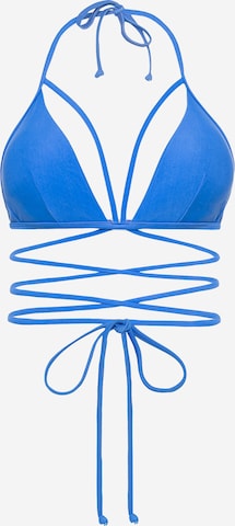 LSCN by LASCANA Triangel Bikinitop 'Gina' in Blauw: voorkant