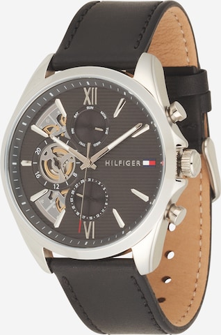 juoda TOMMY HILFIGER Analoginis (įprasto dizaino) laikrodis 'BAKER': priekis