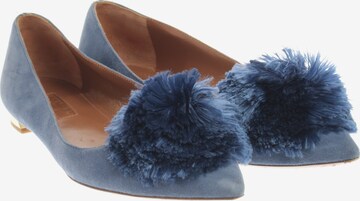 Aquazzura Flats & Loafers in 36 in Blue: front