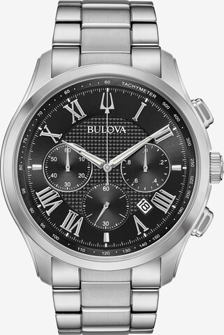 Bulova Analoguhr in Silber: predná strana