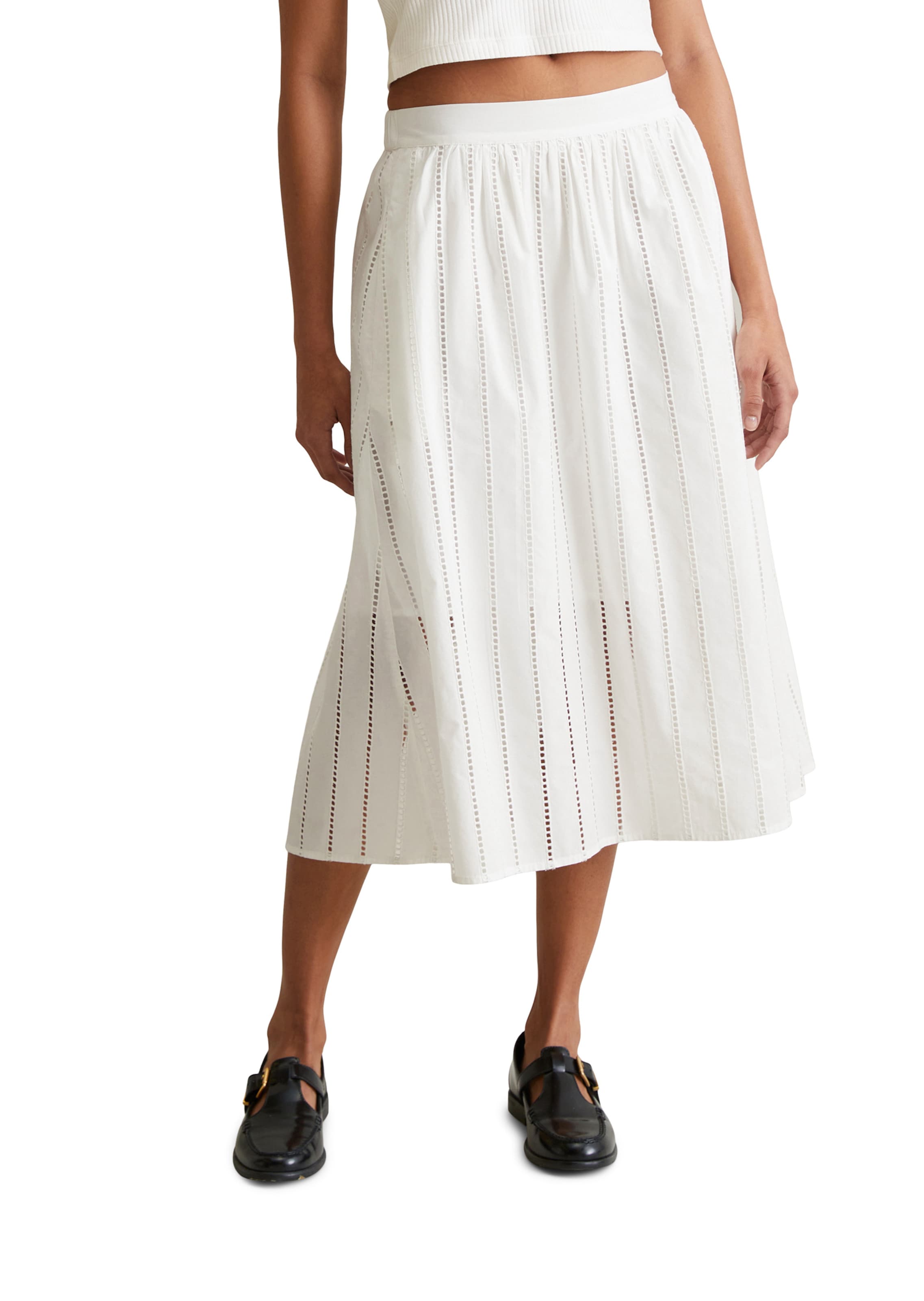 Marc O'Polo DENIM Rock in Weiß: Vorderseite