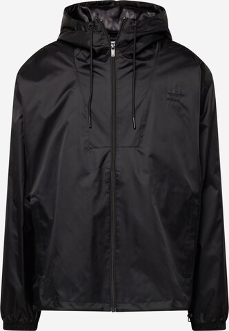 ADIDAS ORIGINALS Prehodna jakna | črna barva: sprednja stran