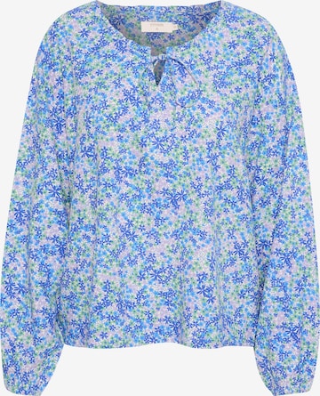 Cream Blouse 'Vimma' in Blue: front