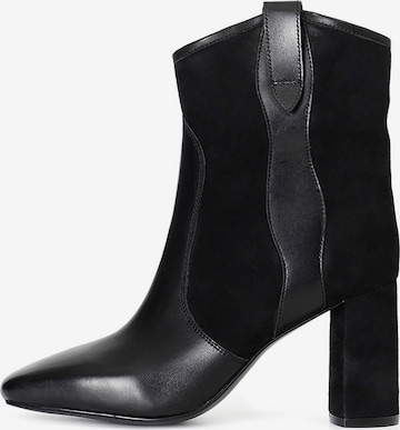 CAFè NOIR Enkellaarsjes in Zwart: voorkant