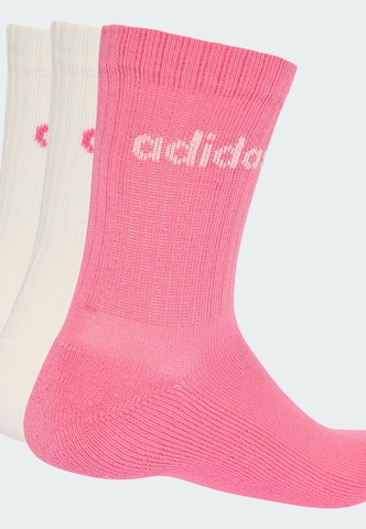 ADIDAS PERFORMANCE Sportsokken 'Linear Crew' in Roze