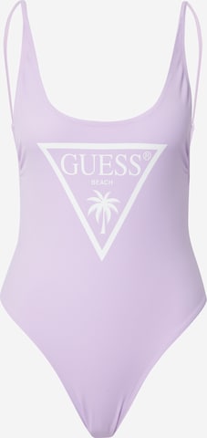 GUESS Plavky – fialová: přední strana