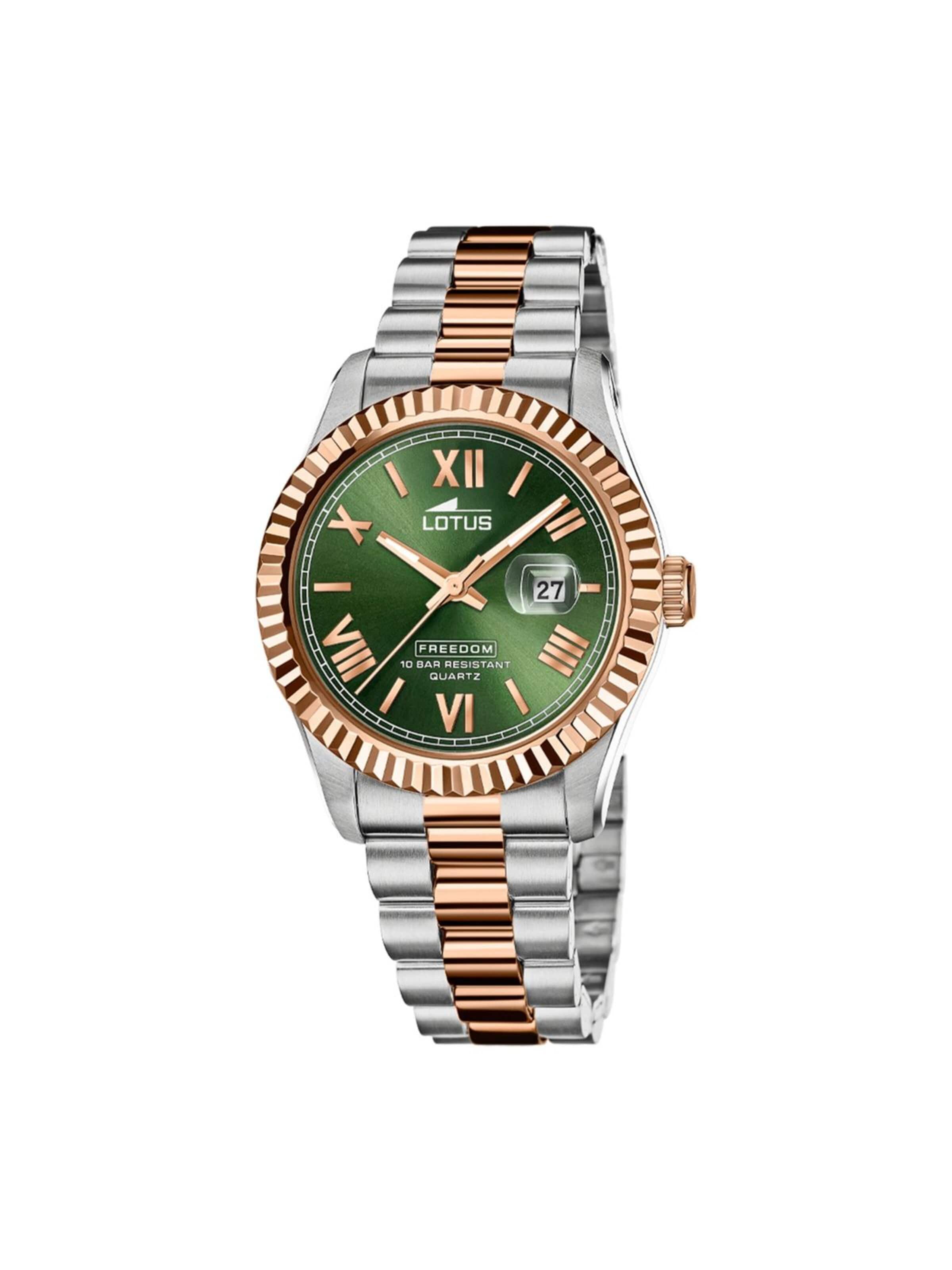 Lotus Analogové hodinky 'Date watch Freedom Collection' – zelená: přední strana