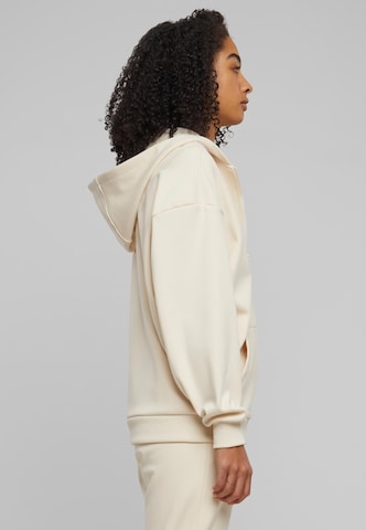 Urban Classics Zip-Up Hoodie in Beige