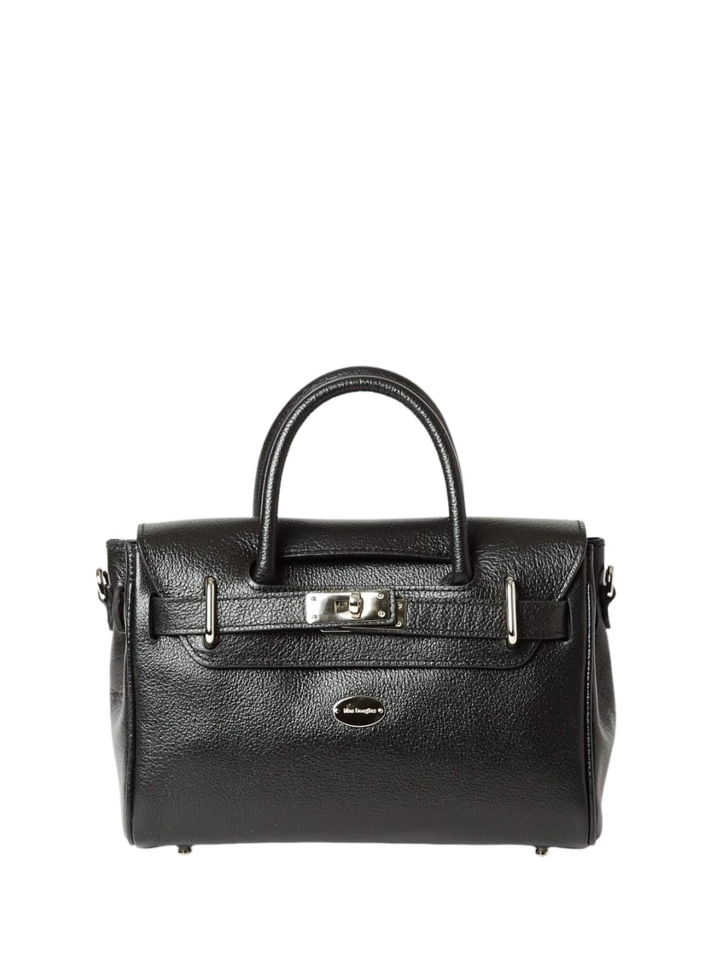 MAC DOUGLAS Handtas 'Mac Douglas Sacs À Main MINI Pyla Buni Cuir Noir' in Zwart: voorkant