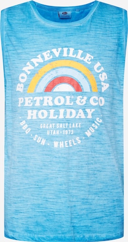 Tricou de la Petrol Industries pe albastru: față
