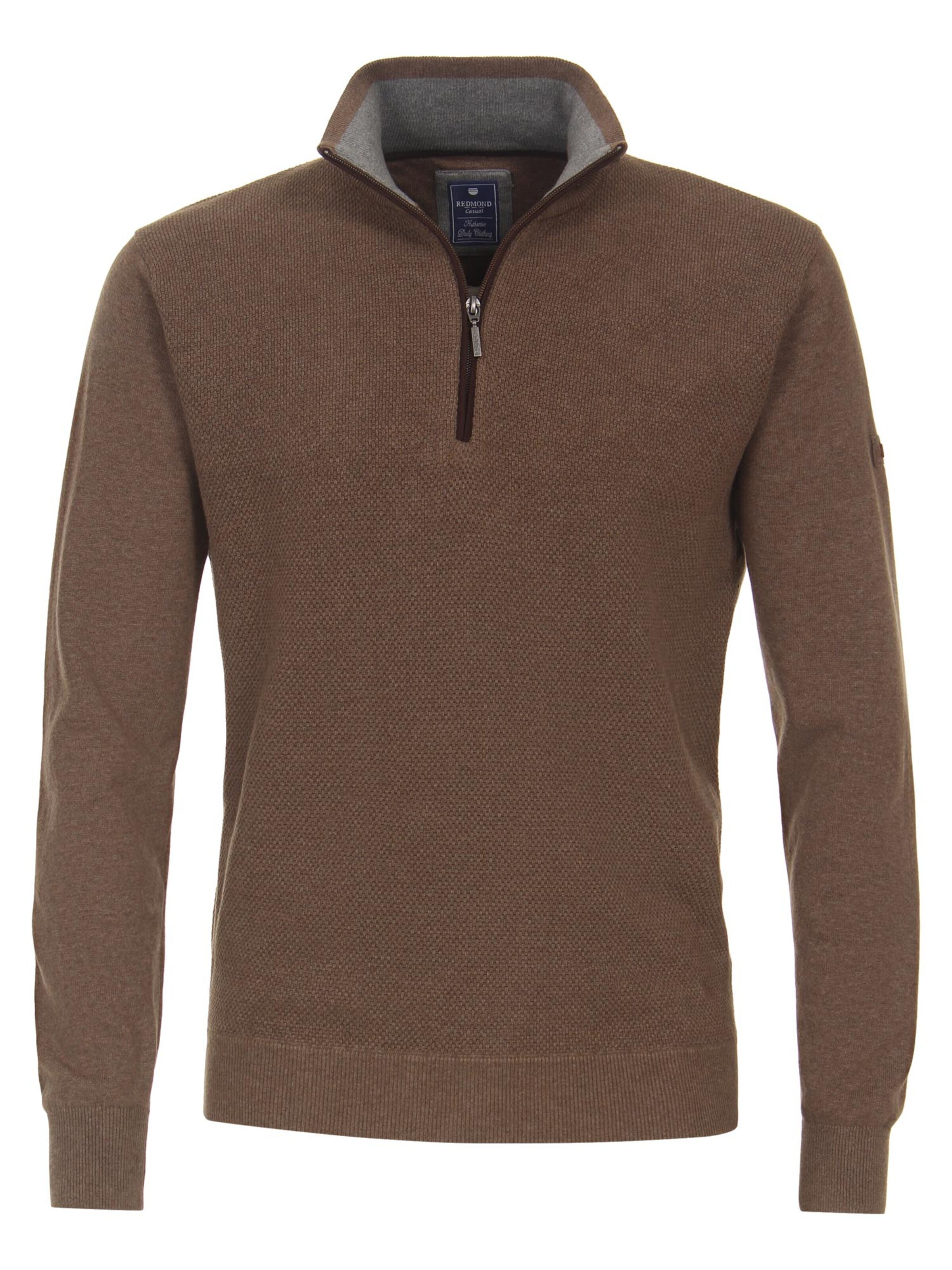 redmond Sweater 'Basic' in Brown: front