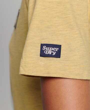 Superdry Shirt 'Vintage Stack' in Yellow