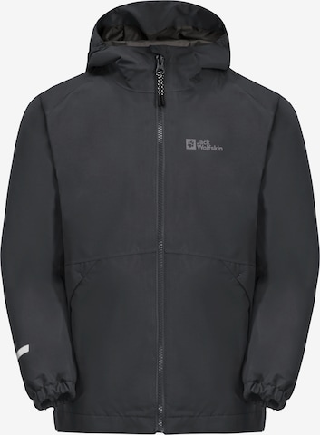 JACK WOLFSKIN Outdoor jacket 'ICELAND' in Black: front